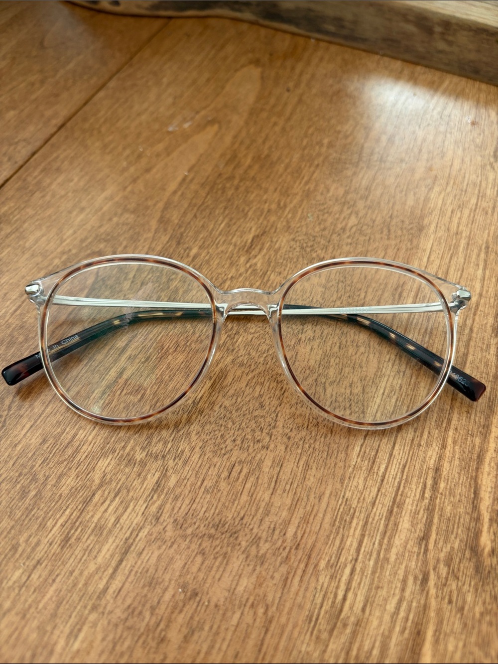 Translucent Clear Frame Glasses -